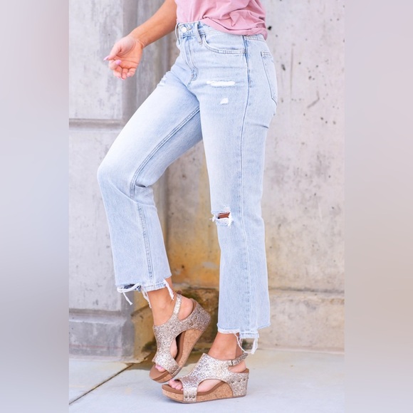 VERVET ONE LOVE 90S VINTAGE HIGH RISE RELAXED CROP - Picture 3 of 10